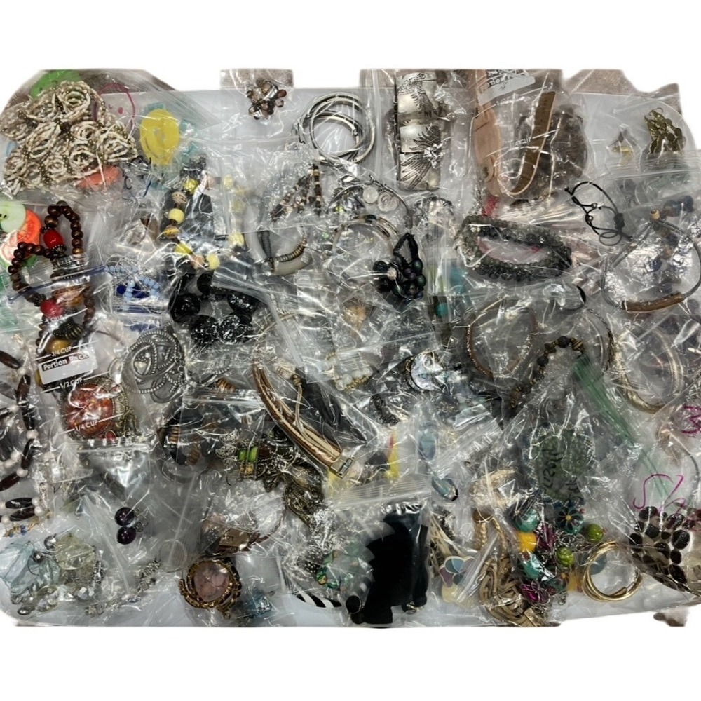 Five Pound Bagged Items All Wearable Mixed‎ Jewelry Reseller Lot- Two